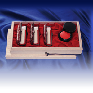 手彫り開運印「横目象牙」3本セット